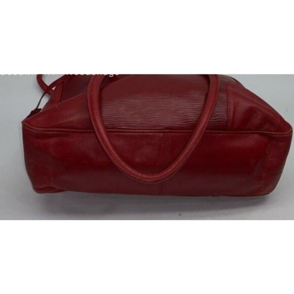 ANTONIO SCEPI RED LEATHER SHOULDER BAG - Picture 6 of 13